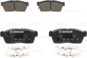 BOSCH 0 986 494 618 - Bremsbelagsatz, Scheibenbremse alexcarstop-ersatzteile.com