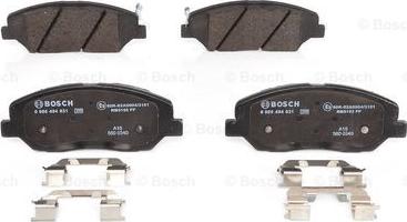 BOSCH 0 986 494 631 - Bremsbelagsatz, Scheibenbremse alexcarstop-ersatzteile.com