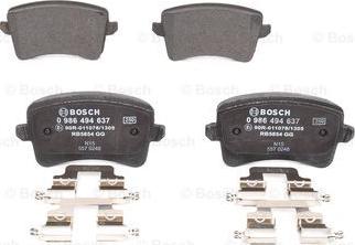 BOSCH 0 986 494 637 - Bremsbelagsatz, Scheibenbremse alexcarstop-ersatzteile.com