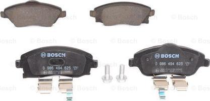 BOSCH 0 986 494 625 - Bremsbelagsatz, Scheibenbremse alexcarstop-ersatzteile.com