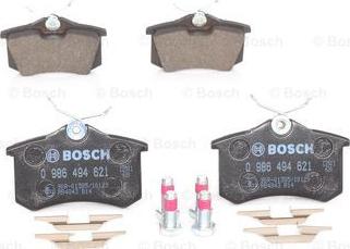 BOSCH 0 986 494 621 - Bremsbelagsatz, Scheibenbremse alexcarstop-ersatzteile.com