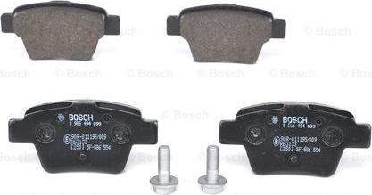 BOSCH 0 986 494 099 - Bremsbelagsatz, Scheibenbremse alexcarstop-ersatzteile.com