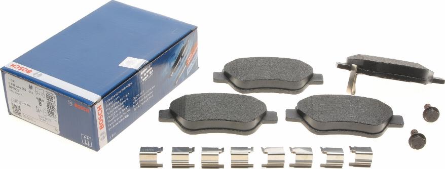 BOSCH 0 986 494 092 - Bremsbelagsatz, Scheibenbremse alexcarstop-ersatzteile.com