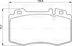 BOSCH 0 986 494 012 - Bremsbelagsatz, Scheibenbremse alexcarstop-ersatzteile.com