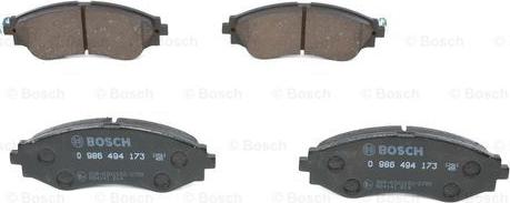 BOSCH 0 986 494 173 - Bremsbelagsatz, Scheibenbremse alexcarstop-ersatzteile.com