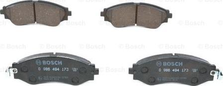 BOSCH 0 986 494 173 - Bremsbelagsatz, Scheibenbremse alexcarstop-ersatzteile.com