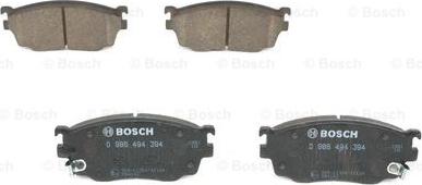 BOSCH 0 986 494 394 - Bremsbelagsatz, Scheibenbremse alexcarstop-ersatzteile.com