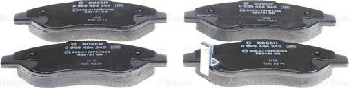 BOSCH 0 986 494 345 - Bremsbelagsatz, Scheibenbremse alexcarstop-ersatzteile.com