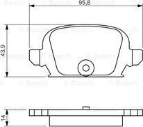 BOSCH 0 986 494 340 - Bremsbelagsatz, Scheibenbremse alexcarstop-ersatzteile.com