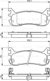 BOSCH 0 986 494 341 - Bremsbelagsatz, Scheibenbremse alexcarstop-ersatzteile.com