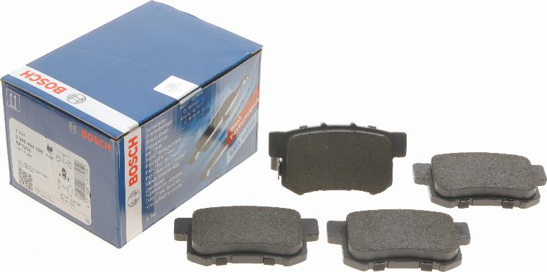 BOSCH 0 986 494 358 - Bremsbelagsatz, Scheibenbremse alexcarstop-ersatzteile.com