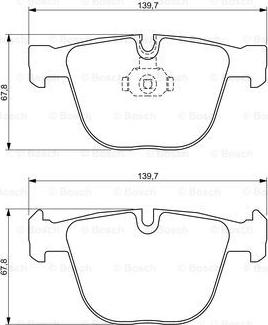 BOSCH 0 986 494 325 - Bremsbelagsatz, Scheibenbremse alexcarstop-ersatzteile.com