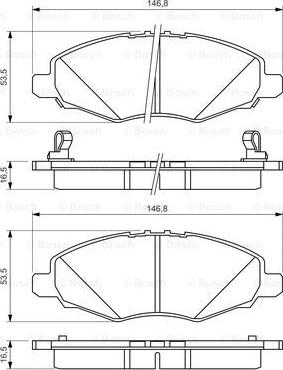 BOSCH 0 986 494 326 - Bremsbelagsatz, Scheibenbremse alexcarstop-ersatzteile.com