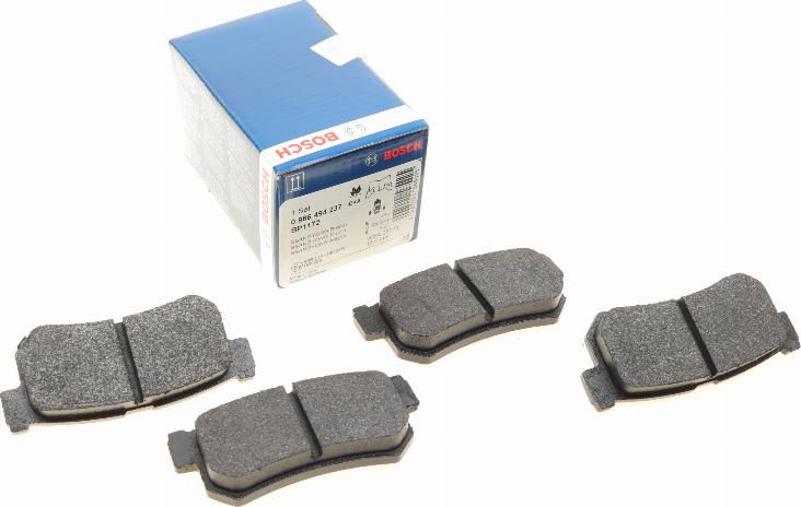 BOSCH 0 986 494 237 - Bremsbelagsatz, Scheibenbremse alexcarstop-ersatzteile.com