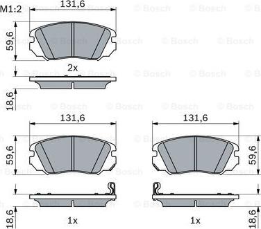 BOSCH 0 986 494 279 - Bremsbelagsatz, Scheibenbremse alexcarstop-ersatzteile.com