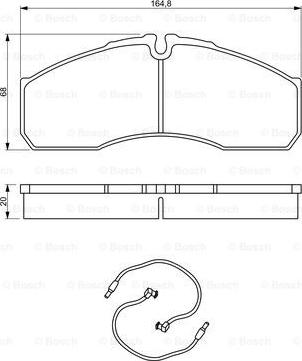 BOSCH 0 986 494 273 - Bremsbelagsatz, Scheibenbremse alexcarstop-ersatzteile.com