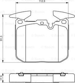 BOSCH 0 986 494 701 - Bremsbelagsatz, Scheibenbremse alexcarstop-ersatzteile.com