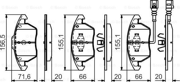 BOSCH 0 986 495 432 - Bremsbelagsatz, Scheibenbremse alexcarstop-ersatzteile.com