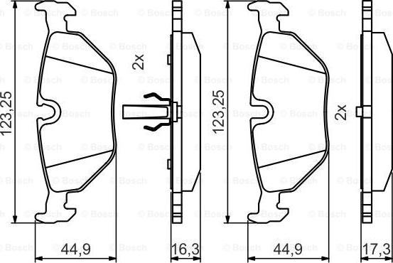 BOSCH 0 986 495 470 - Bremsbelagsatz, Scheibenbremse alexcarstop-ersatzteile.com