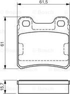 BOSCH 0 986 495 044 - Bremsbelagsatz, Scheibenbremse alexcarstop-ersatzteile.com