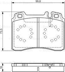 BOSCH 0 986 495 057 - Bremsbelagsatz, Scheibenbremse alexcarstop-ersatzteile.com