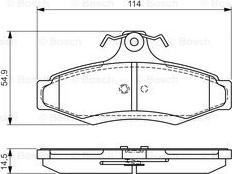 Triscan 40T1253 - Bremsbelagsatz, Scheibenbremse alexcarstop-ersatzteile.com