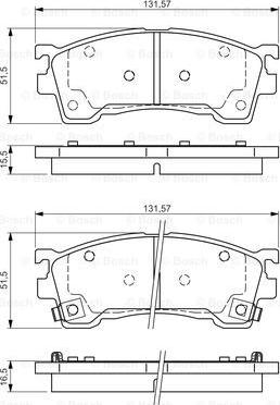 BOSCH 0 986 495 029 - Bremsbelagsatz, Scheibenbremse alexcarstop-ersatzteile.com