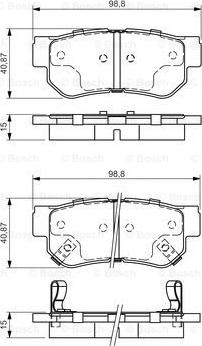 BOSCH 0 986 495 022 - Bremsbelagsatz, Scheibenbremse alexcarstop-ersatzteile.com