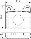 BOSCH 0 986 495 141 - Bremsbelagsatz, Scheibenbremse alexcarstop-ersatzteile.com