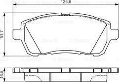 BOSCH 0 986 495 108 - Bremsbelagsatz, Scheibenbremse alexcarstop-ersatzteile.com