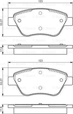 BOSCH 0 986 495 102 - Bremsbelagsatz, Scheibenbremse alexcarstop-ersatzteile.com