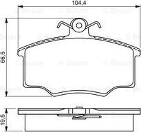 BOSCH 0 986 495 340 - Bremsbelagsatz, Scheibenbremse alexcarstop-ersatzteile.com