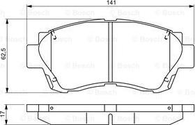 BOSCH 0 986 495 341 - Bremsbelagsatz, Scheibenbremse alexcarstop-ersatzteile.com