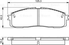 BOSCH 0 986 495 330 - Bremsbelagsatz, Scheibenbremse alexcarstop-ersatzteile.com