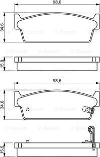 BOSCH 0 986 495 329 - Bremsbelagsatz, Scheibenbremse alexcarstop-ersatzteile.com