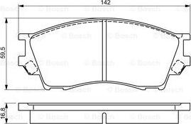 BOSCH 0 986 495 325 - Bremsbelagsatz, Scheibenbremse alexcarstop-ersatzteile.com