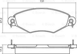 BOSCH 0 986 495 260 - Bremsbelagsatz, Scheibenbremse alexcarstop-ersatzteile.com