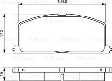 BOSCH 0 986 495 234 - Bremsbelagsatz, Scheibenbremse alexcarstop-ersatzteile.com