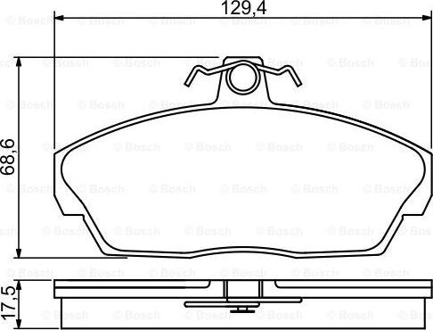 Unipart GBP1136AF - Bremsbelagsatz, Scheibenbremse alexcarstop-ersatzteile.com