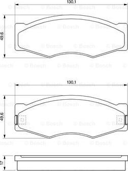 BOSCH 0 986 490 990 - Bremsbelagsatz, Scheibenbremse alexcarstop-ersatzteile.com