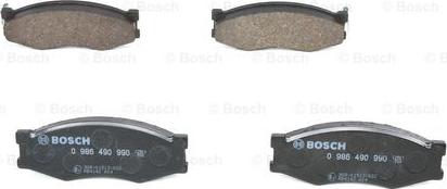 BOSCH 0 986 490 990 - Bremsbelagsatz, Scheibenbremse alexcarstop-ersatzteile.com