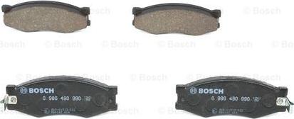 BOSCH 0 986 490 990 - Bremsbelagsatz, Scheibenbremse alexcarstop-ersatzteile.com