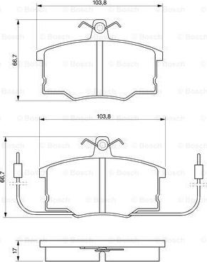 BOSCH 0 986 490 930 - Bremsbelagsatz, Scheibenbremse alexcarstop-ersatzteile.com