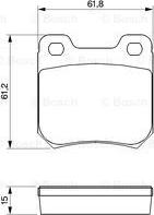 BOSCH 0 986 490 510 - Bremsbelagsatz, Scheibenbremse alexcarstop-ersatzteile.com