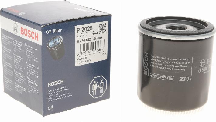 BOSCH 0 986 452 028 - Ölfilter alexcarstop-ersatzteile.com