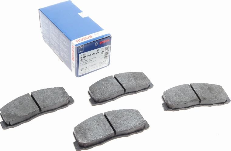 BOSCH 0 986 469 550 - Bremsbelagsatz, Scheibenbremse alexcarstop-ersatzteile.com