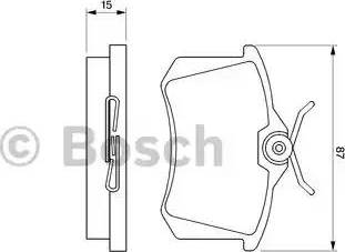 BOSCH 0 986 469 610 - Bremsbelagsatz, Scheibenbremse alexcarstop-ersatzteile.com