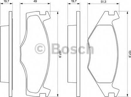 BOSCH 0 986 465 961 - Bremsbelagsatz, Scheibenbremse alexcarstop-ersatzteile.com