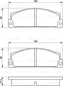 BOSCH 0 986 466 471 - Bremsbelagsatz, Scheibenbremse alexcarstop-ersatzteile.com