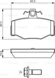 BOSCH 0 986 460 993 - Bremsbelagsatz, Scheibenbremse alexcarstop-ersatzteile.com